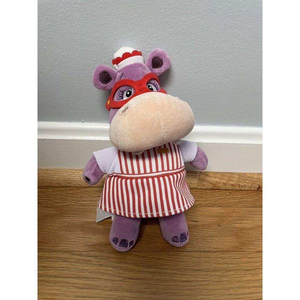 DOC MCSTUFFINS HALLIE THE HIPPO 8" BEANBAG PLUSH TOY BY DISNEY